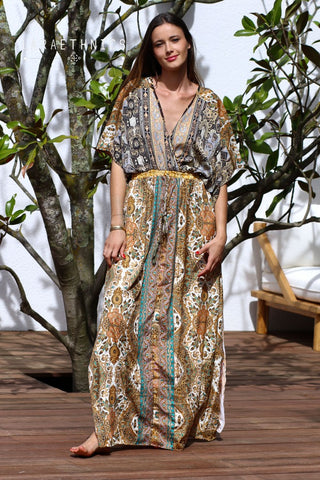 Lara Sorella Patchwork Kimono Dress