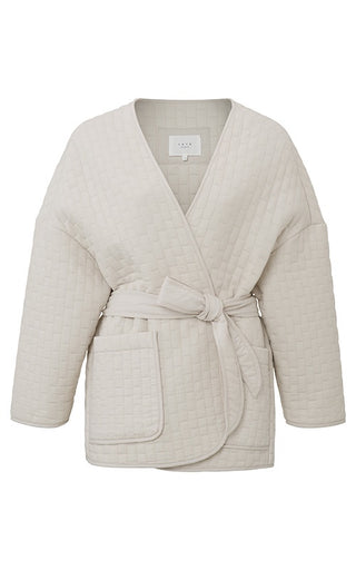 YAYA Pumice Sand Structured Kimono Jacket