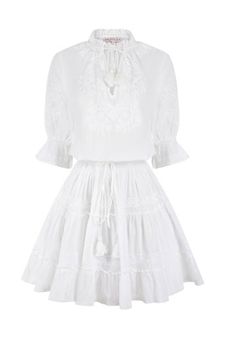PR amar sky white-white dress