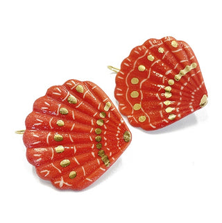 QM Coral Shell Earrings